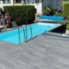 Recipiente de piscina de 6,2 mx 2,5 m com bomba de calor, pacote premium